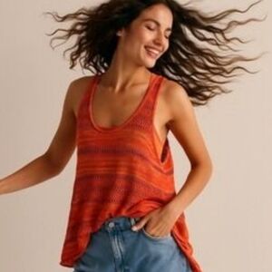 Free People Women's Knit Stripe Racer Back Tank Top